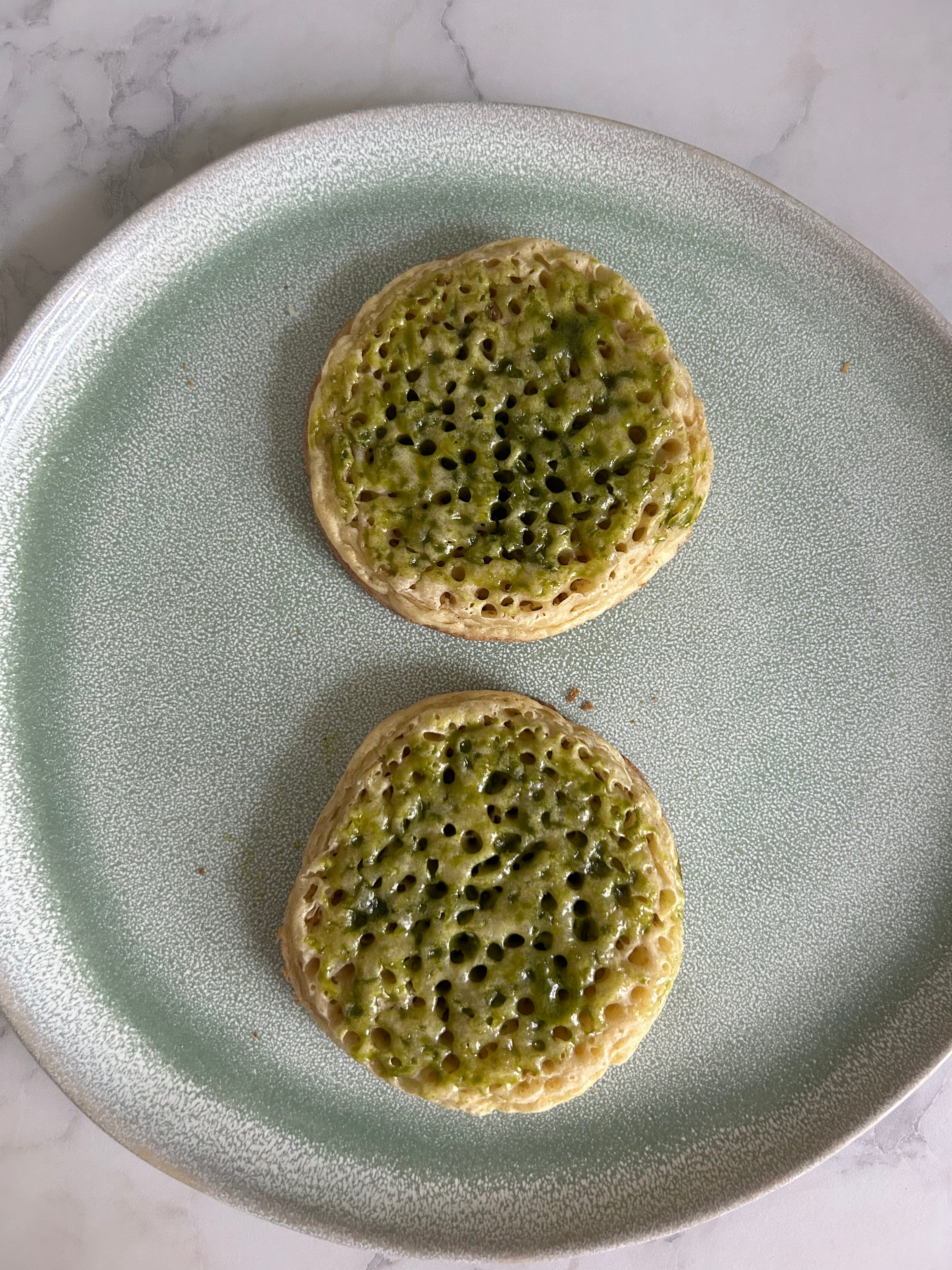 Matcha Butter Crumpet Recipe
