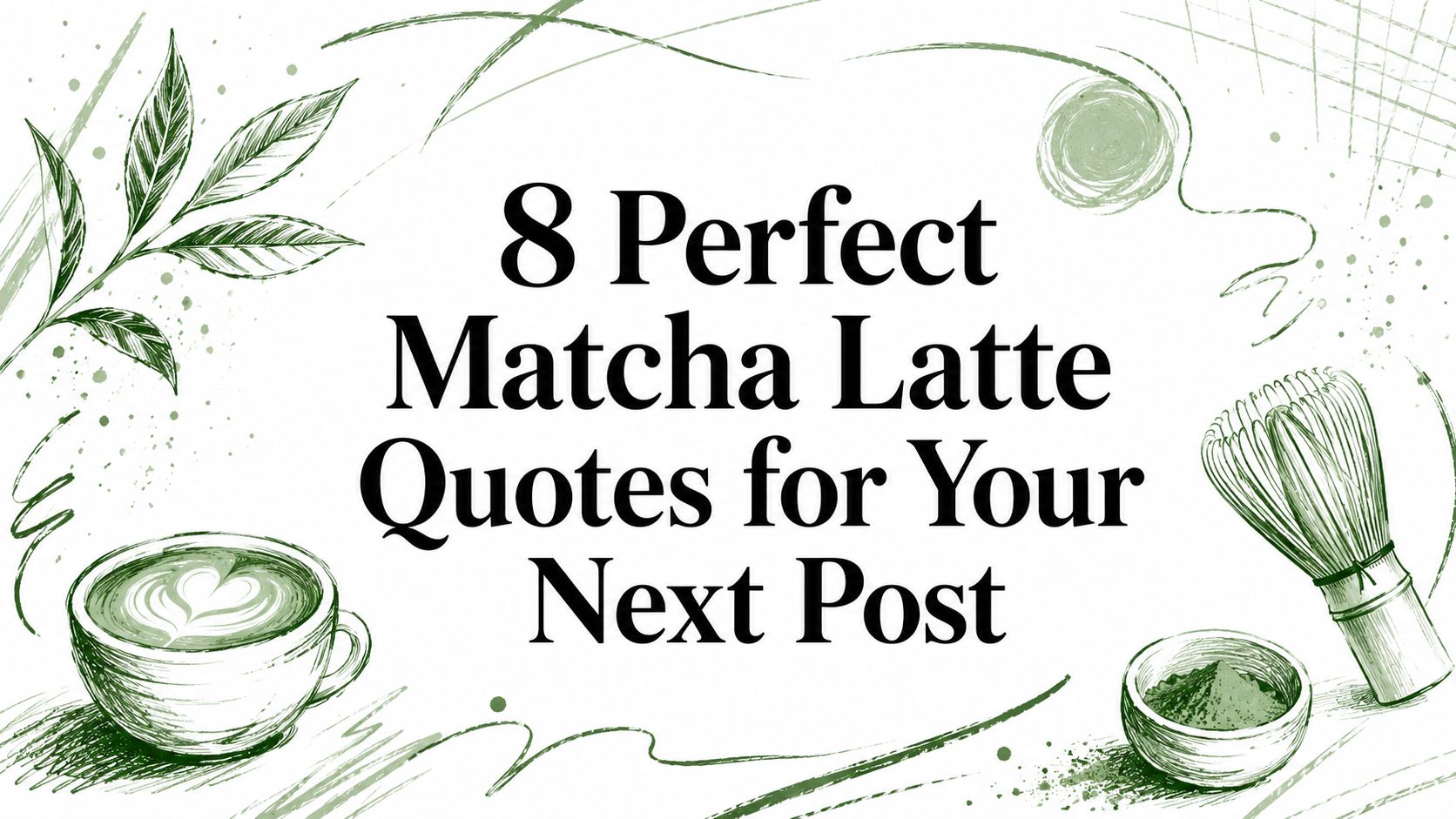 8 Perfect Matcha Latte Quotes for Your Next Post