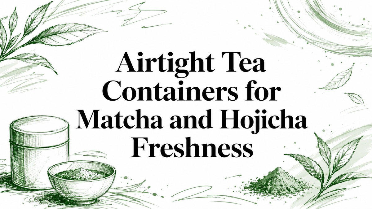 Airtight Tea Containers for Matcha and Hojicha Freshness