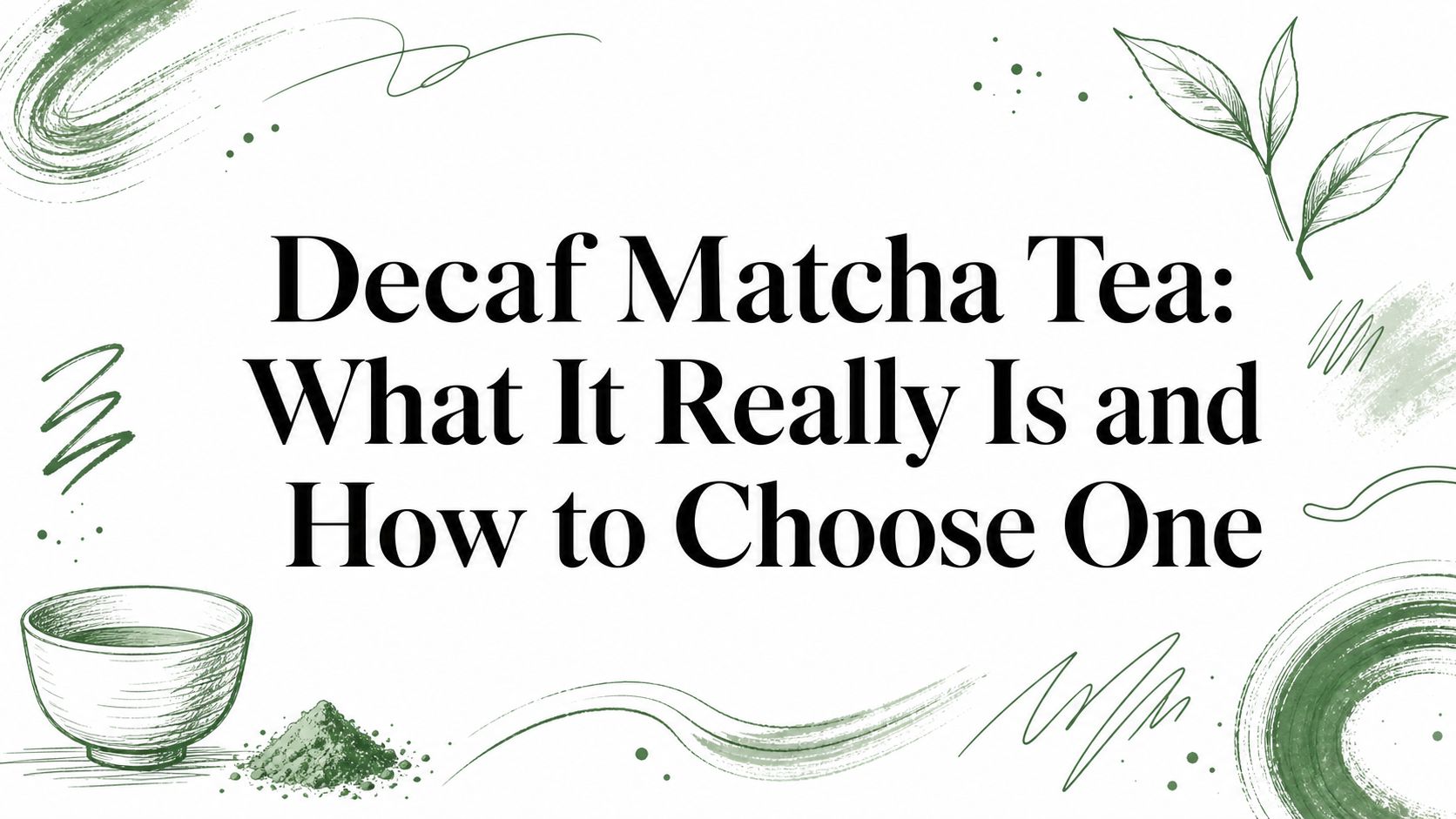 Decaf Matcha Tea: What It Really Is and How to Choose One