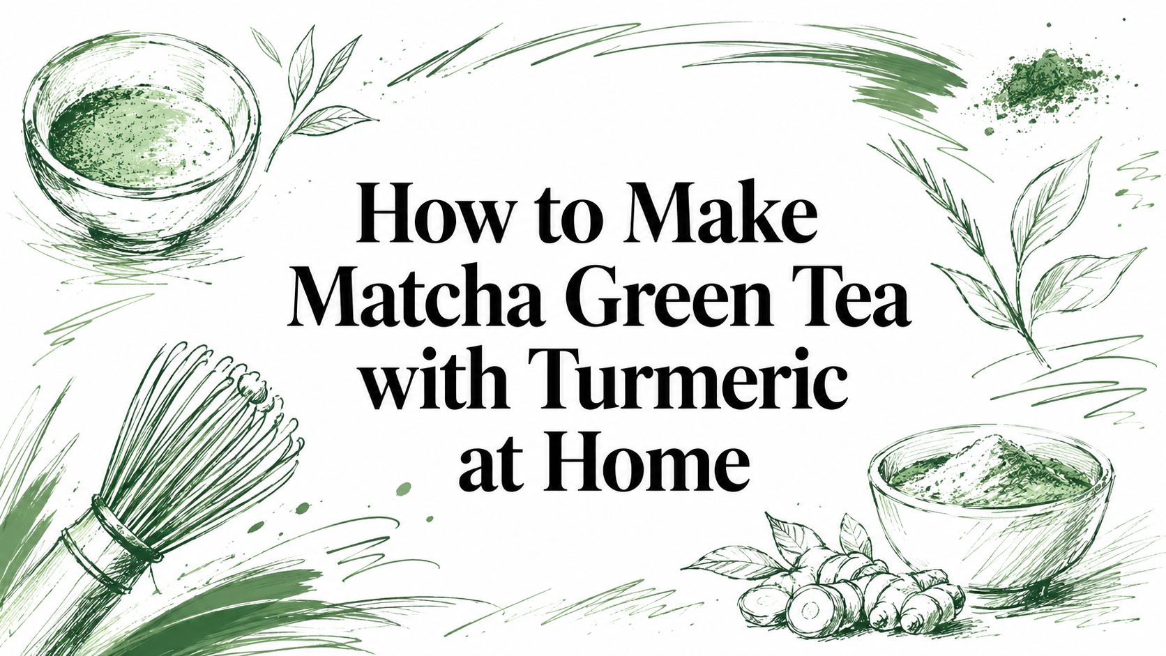 How to Make Matcha Green Tea with Turmeric at Home
