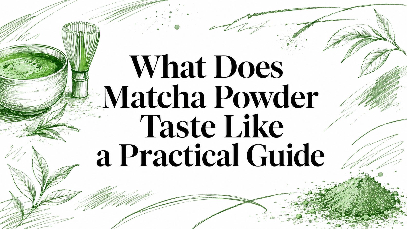 What Does Matcha Powder Taste Like a Practical Guide