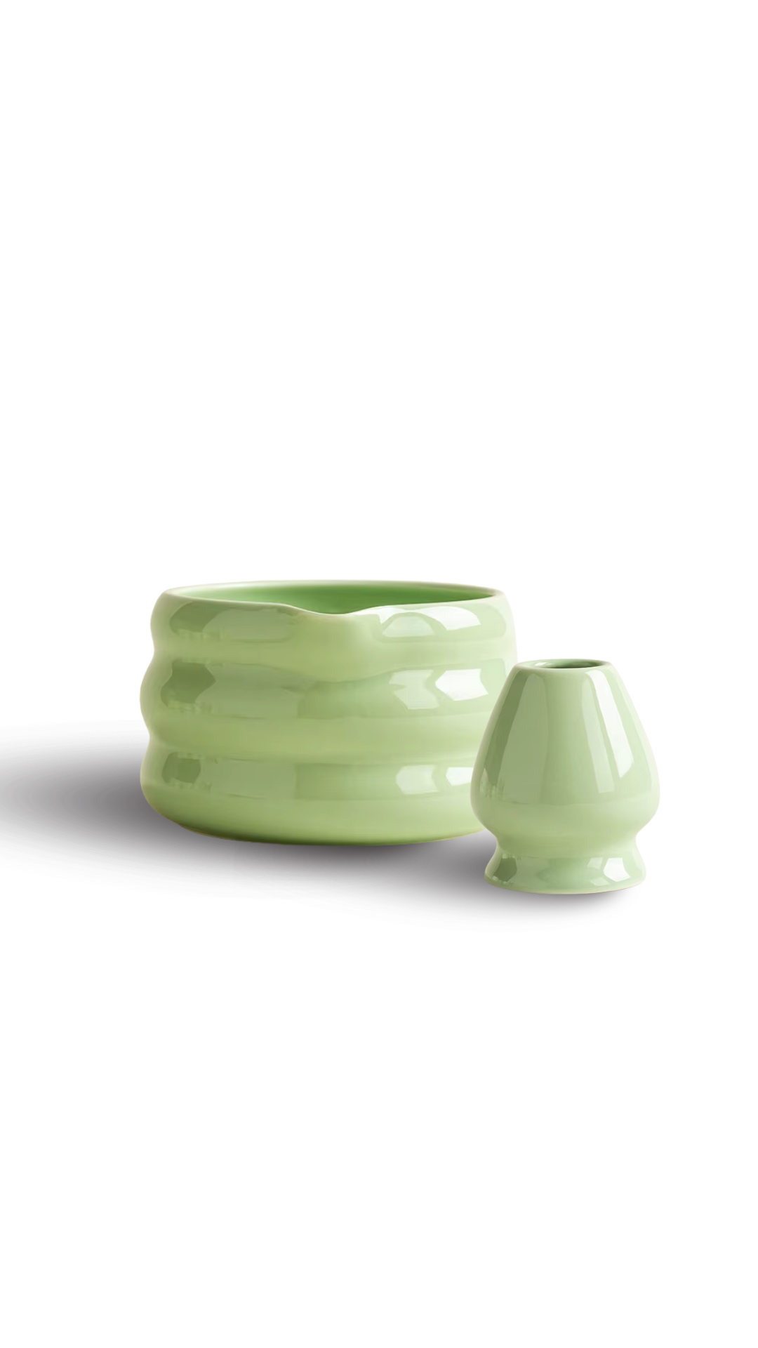 Matcha Bowl & Whisk Stand Set (Chawan & Chasen Naoshi)
