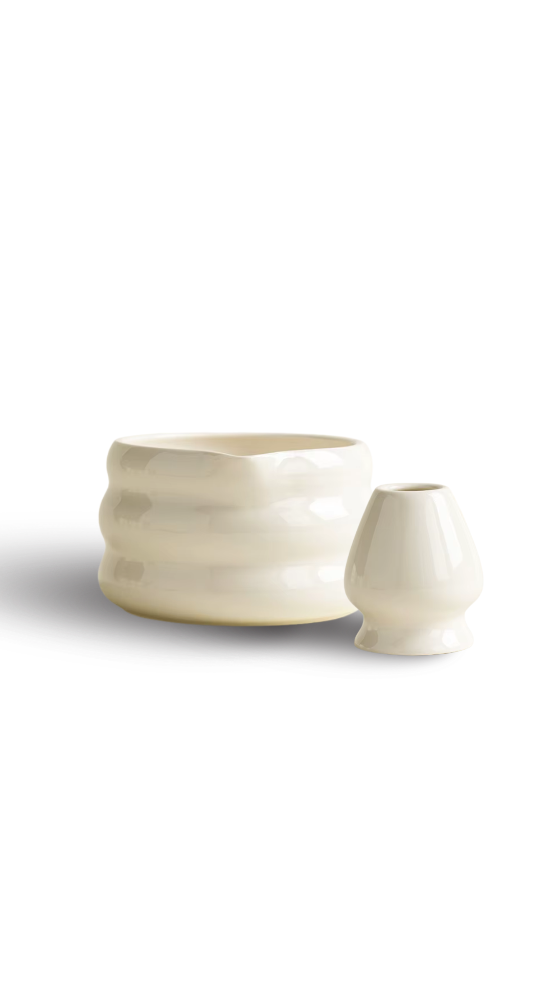 Matcha Bowl & Whisk Stand Set (Chawan & Chasen Naoshi)